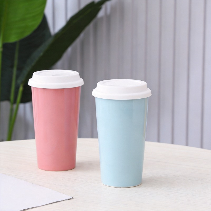 Coffee Tea Love - Taza de Cerámica Simple para Té