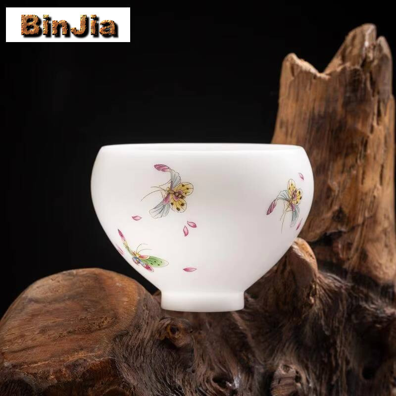 Coffee Tea Love - Taza de té de porcelana blanca