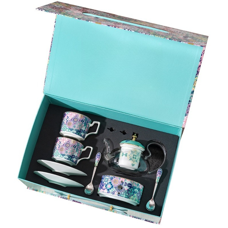Coffee Tea Garden - Juego de café y taza de