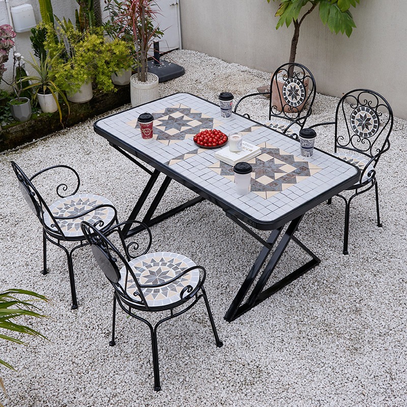 Coffee Tea Garden - Conjunto de Mesa y Sillas para