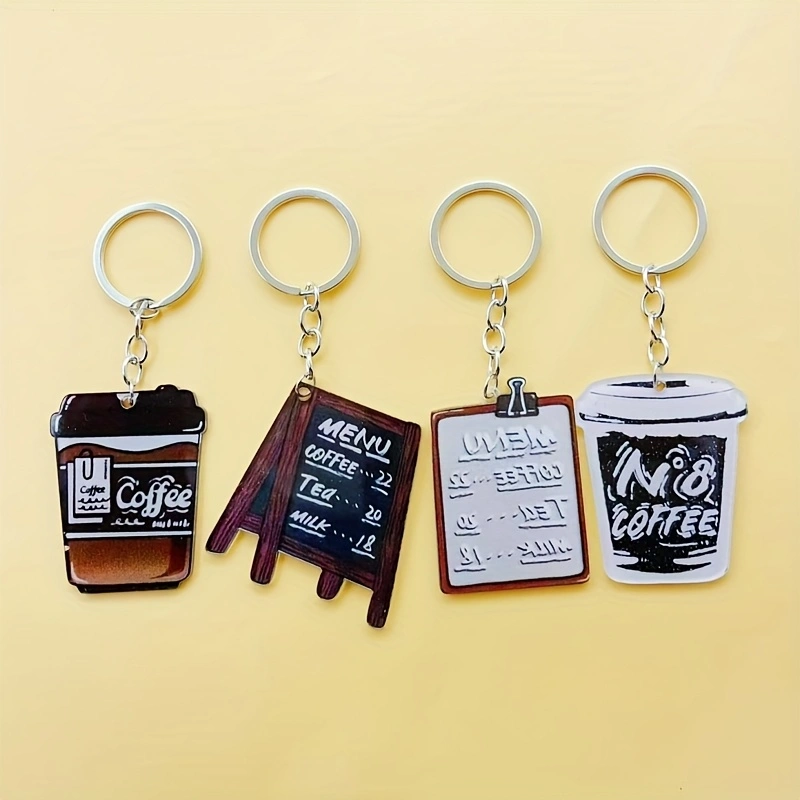 Coffee & Tea Collective - Llavero de acrílico con forma de