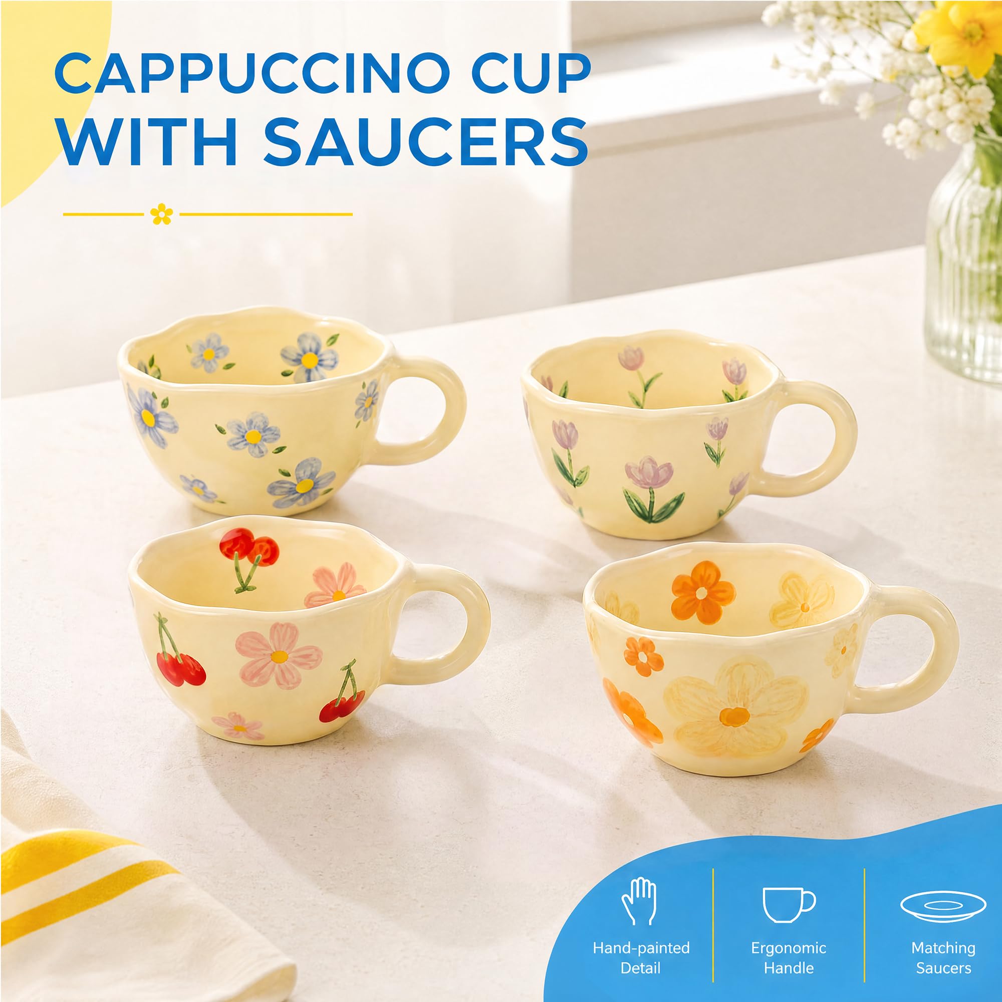 Paquete de 4 Tazas de Café Úni - Coffee X Tea reseña y precio