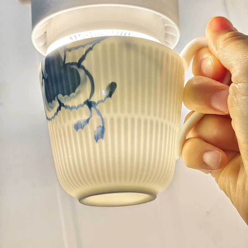 Juego de taza y platillo de po - Coffee Tea Love reseña y precio