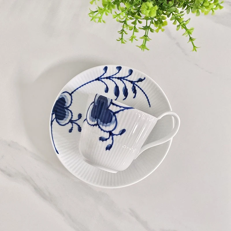 Juego de taza y platillo de po - Coffee Tea Love reseña y precio