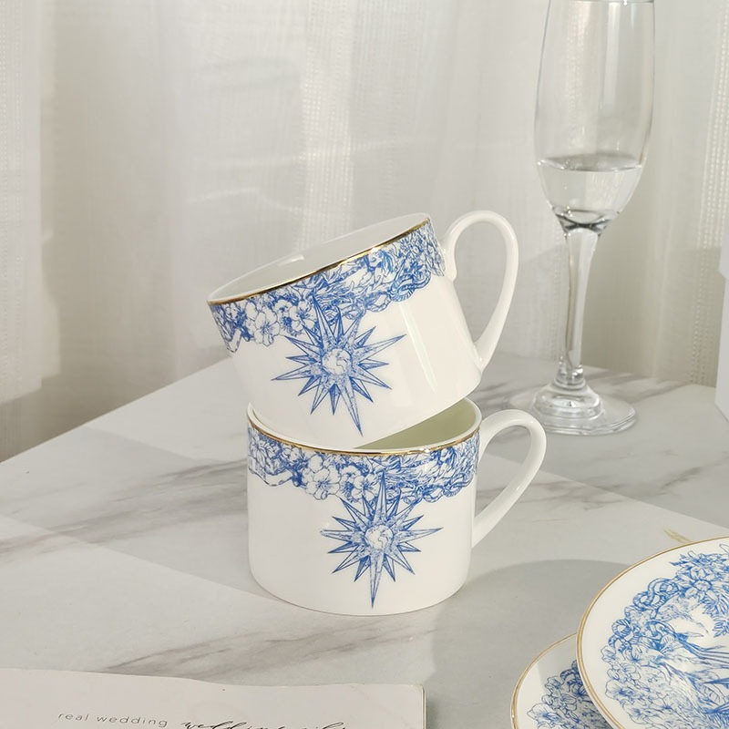 Taza y platillo de porcelana f - Coffee Tea Gift Set reseña y precio