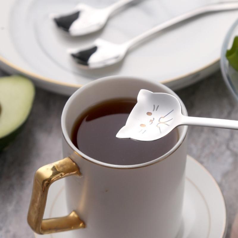 Cuchara de acero inoxidable co - Coffee Tea Uses reseña y precio